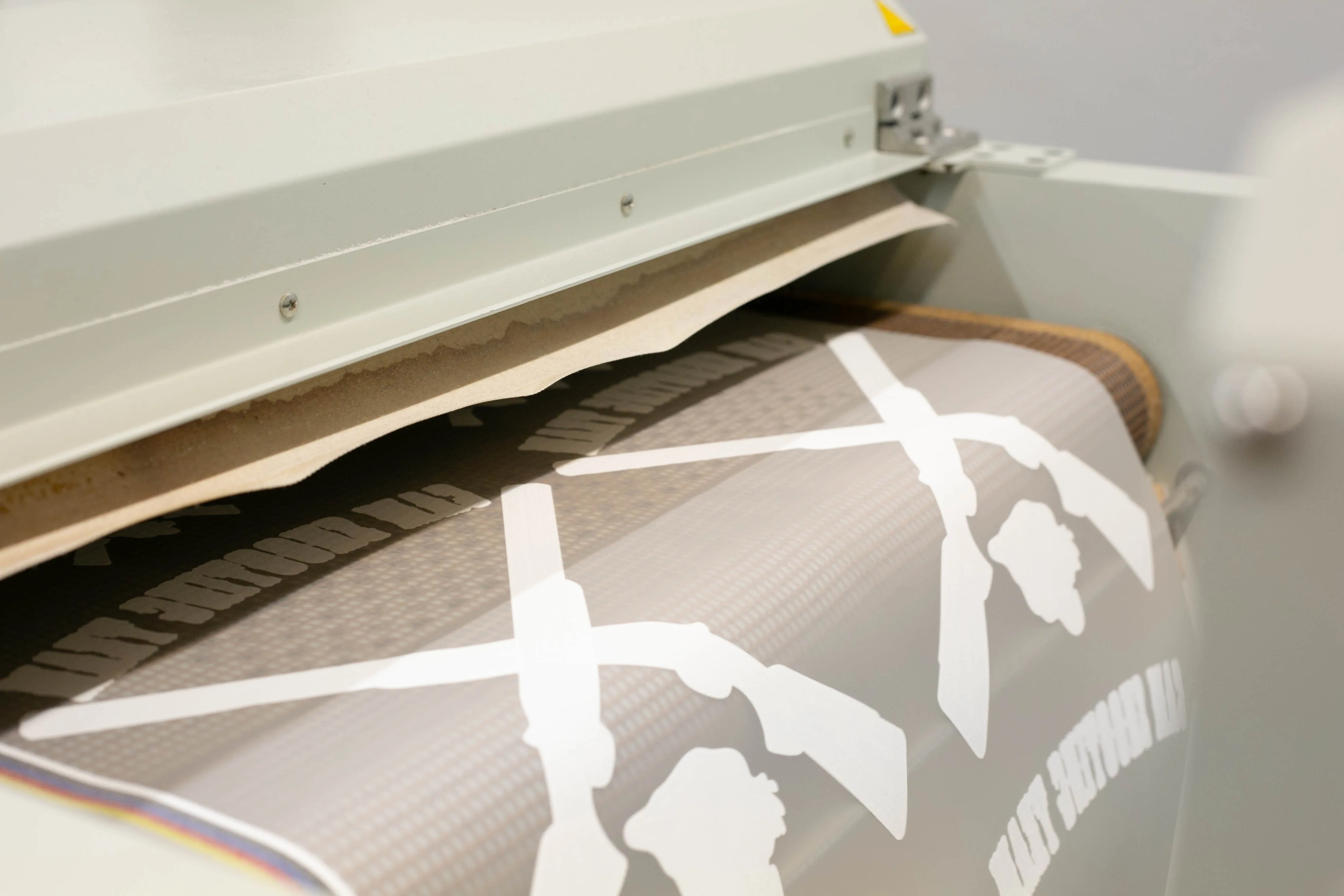 DTF production output on Velox printer
